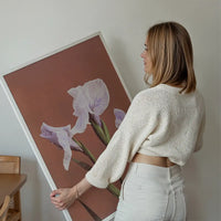 Iris Kaempferi Ogawa Kazumasa Flowers Print