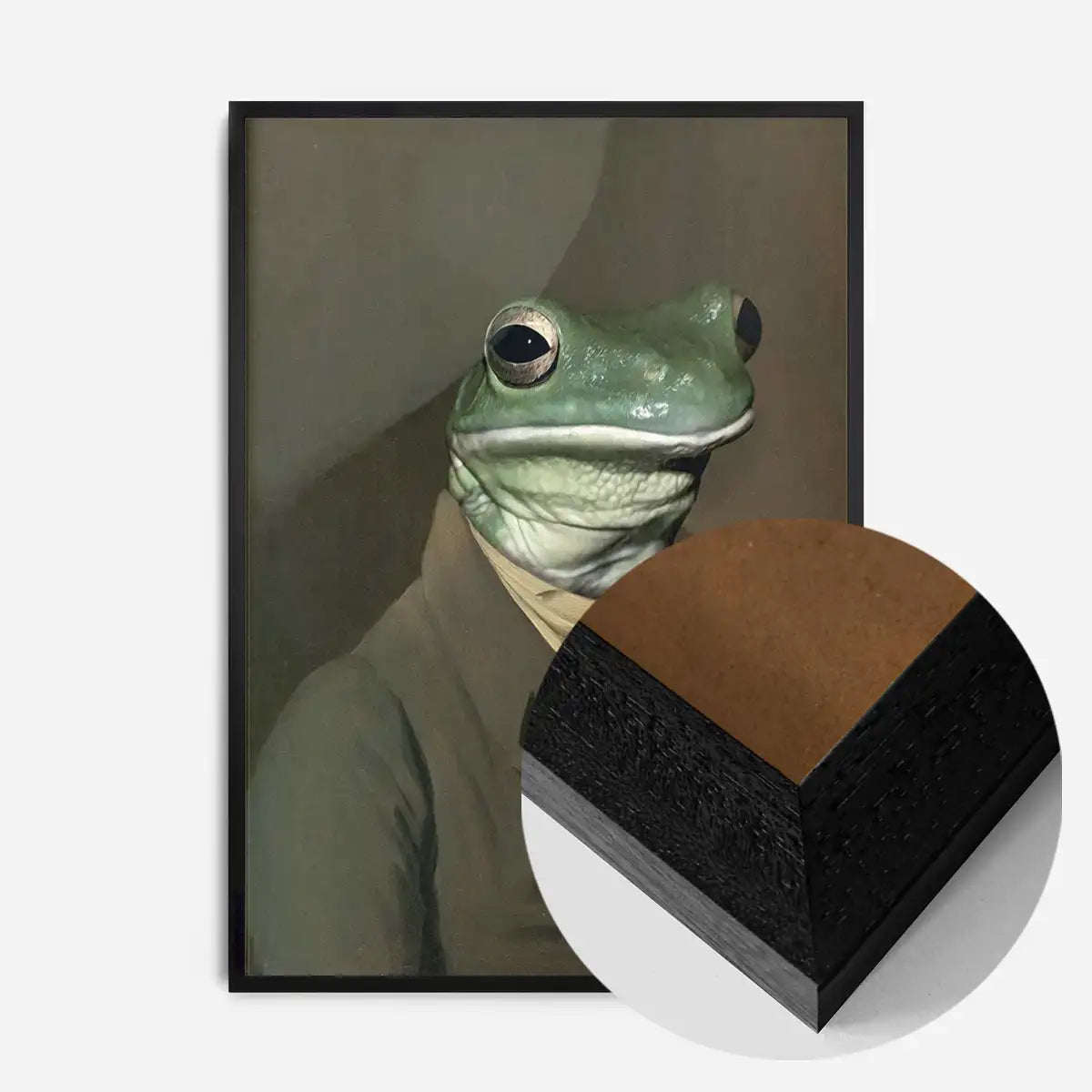 Frog Head Portrait Print