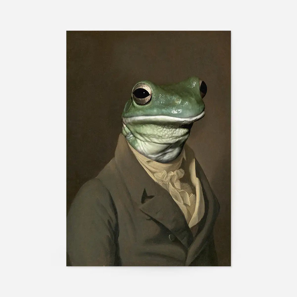 Frog Head Portrait Print