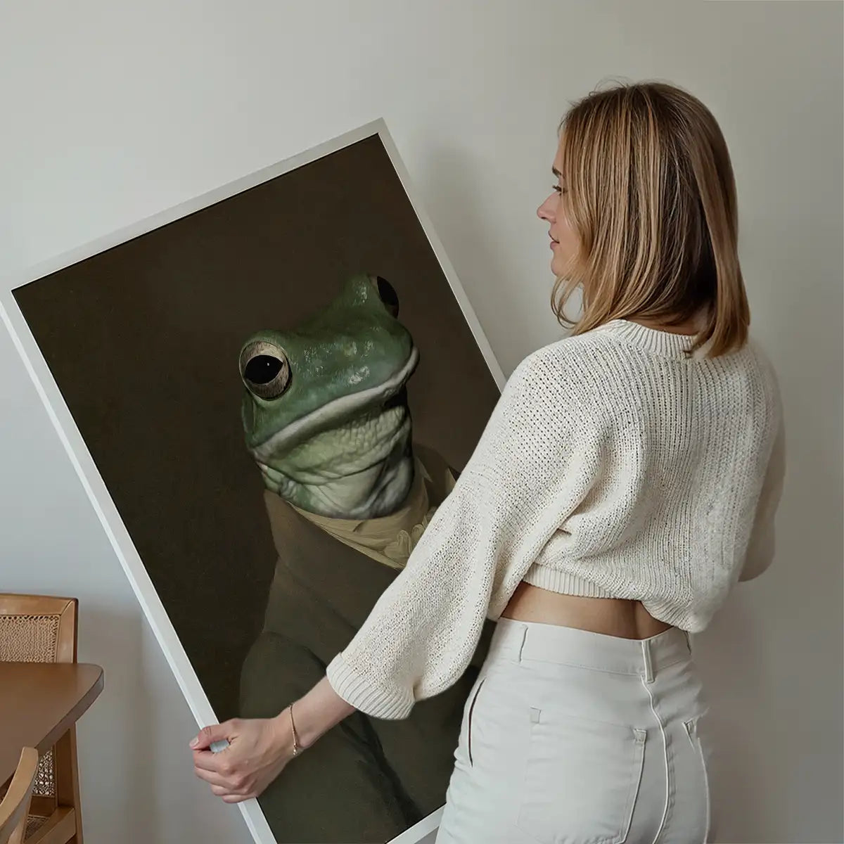 Frog Head Portrait Print