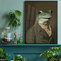 Frog Head Portrait Print