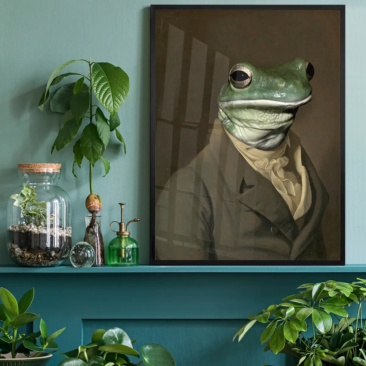 Frog Head Portrait Print