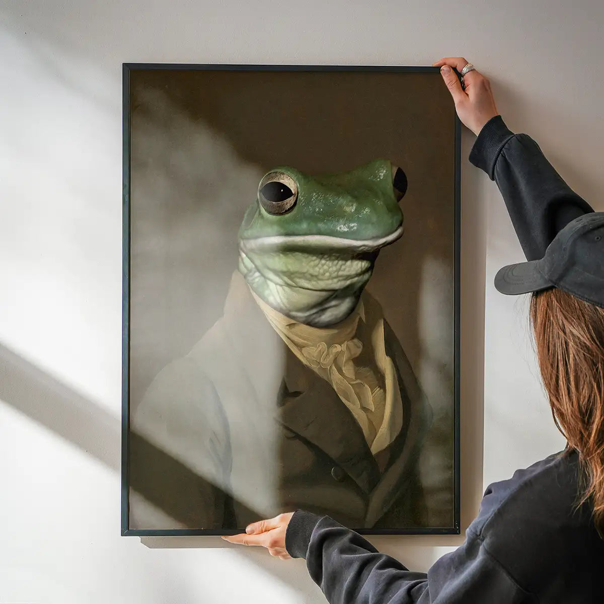 Frog Head Portrait Print