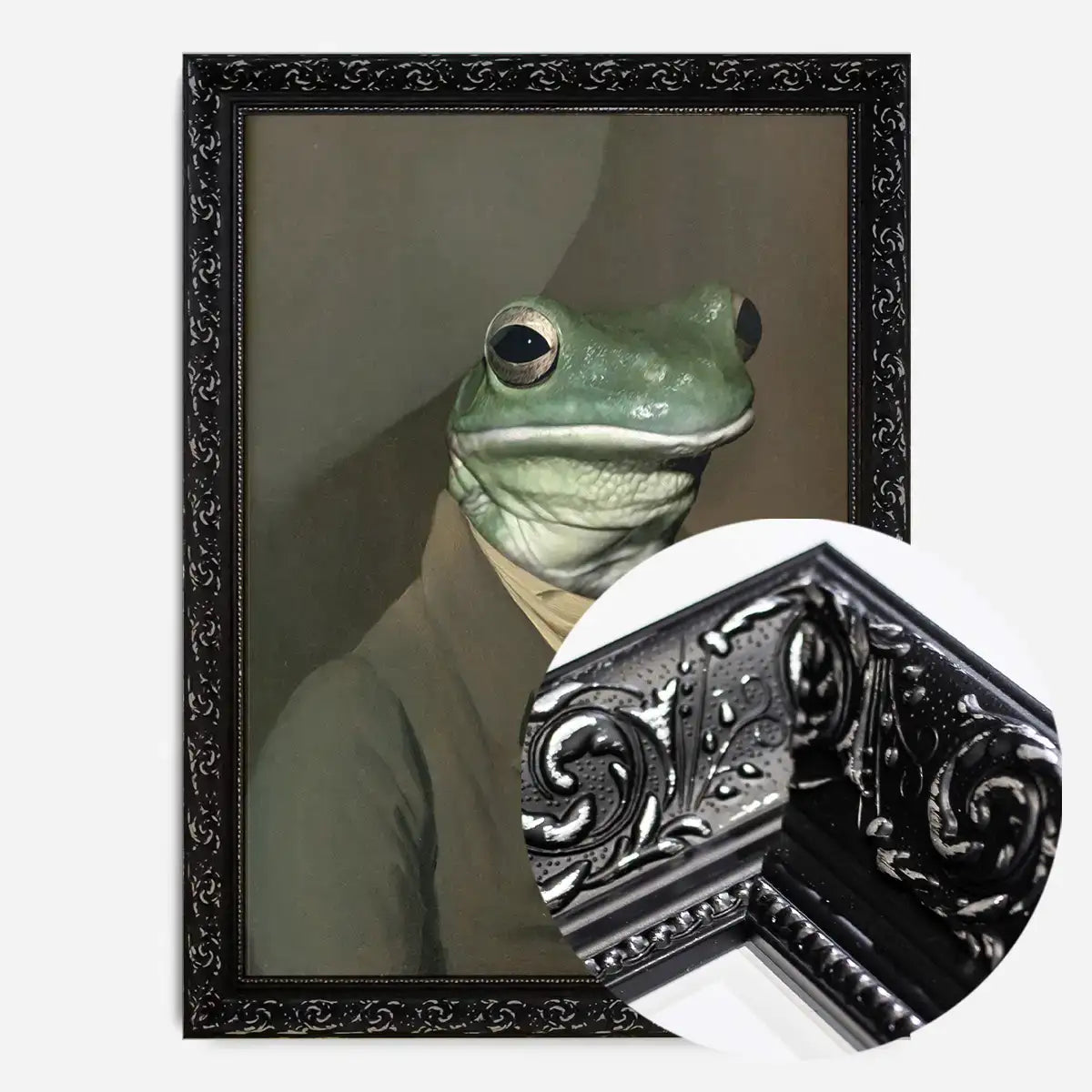 Frog Head Portrait Print
