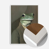 Frog Head Portrait Print