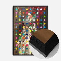 Modern Art Dots Portrait Altered Art Print 1