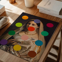 Dots Portrait Altered Art Print 2