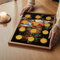 Gold Glitter Dots Still Life Print