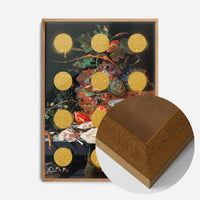 Gold Glitter Dots Still Life Print