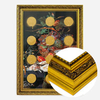 Gold Glitter Dots Still Life Print