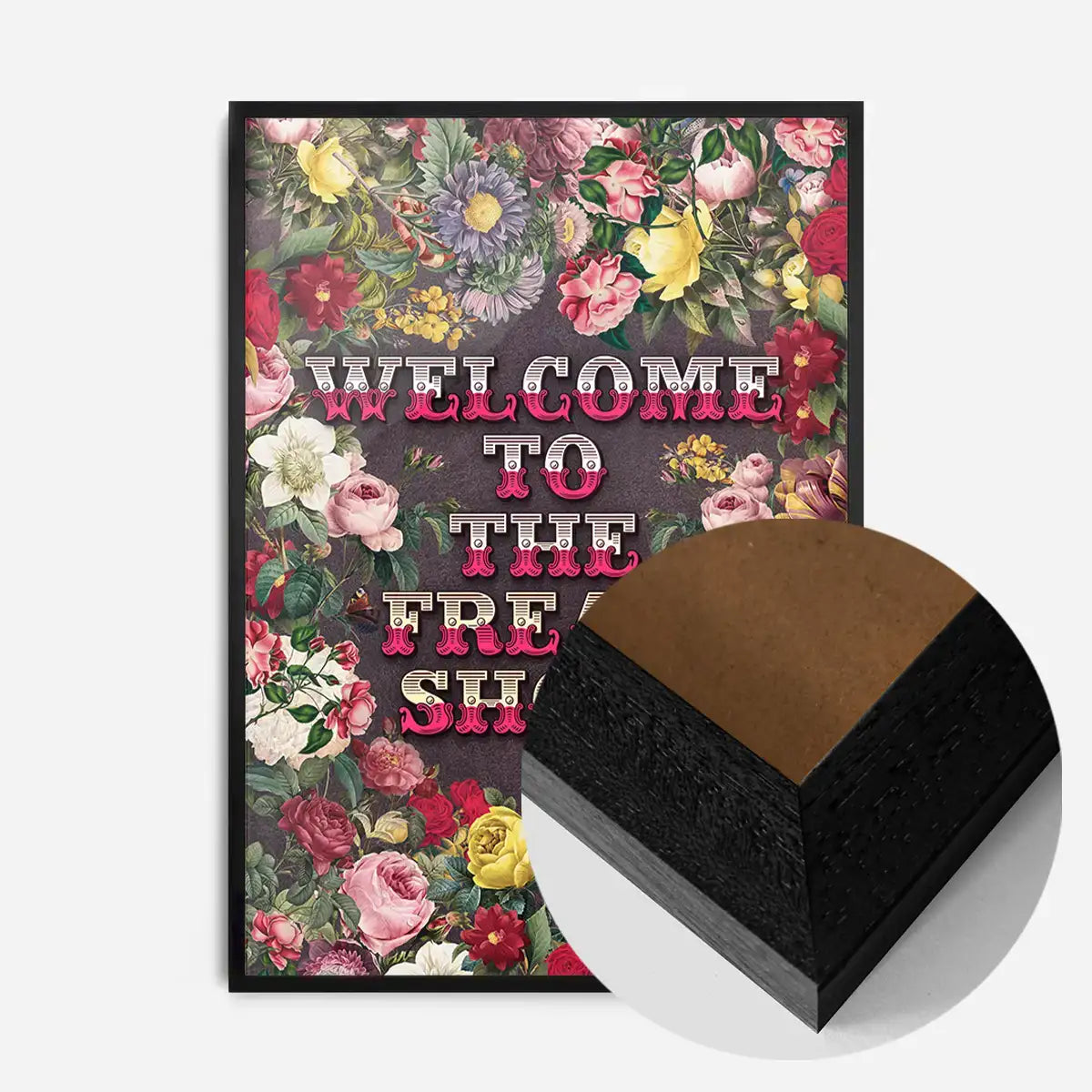 Welcome to the Freakshow Typography Maximalist Print