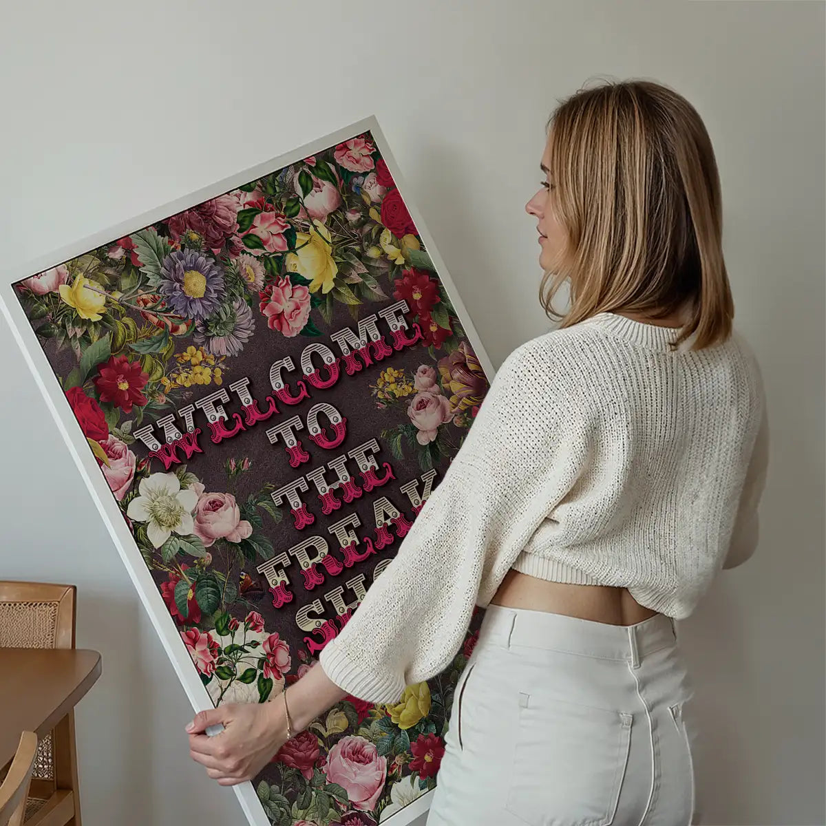 Welcome to the Freakshow Typography Maximalist Print