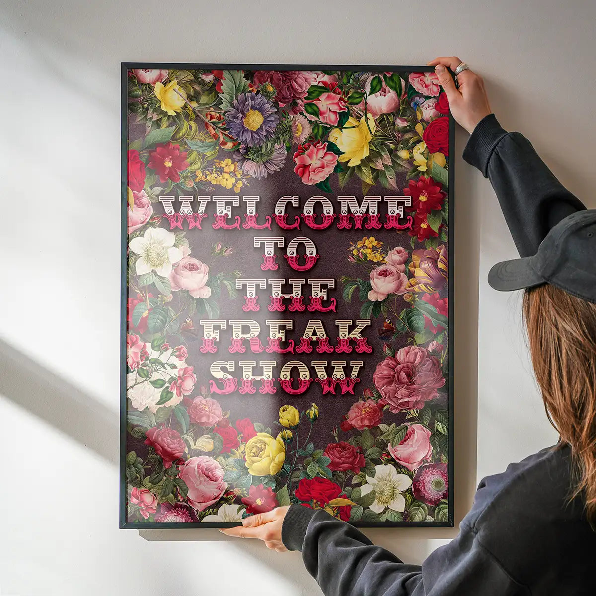 Welcome to the Freakshow Typography Maximalist Print