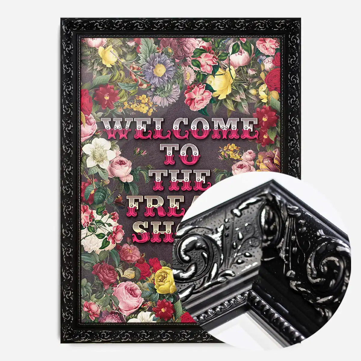 Welcome to the Freakshow Typography Maximalist Print