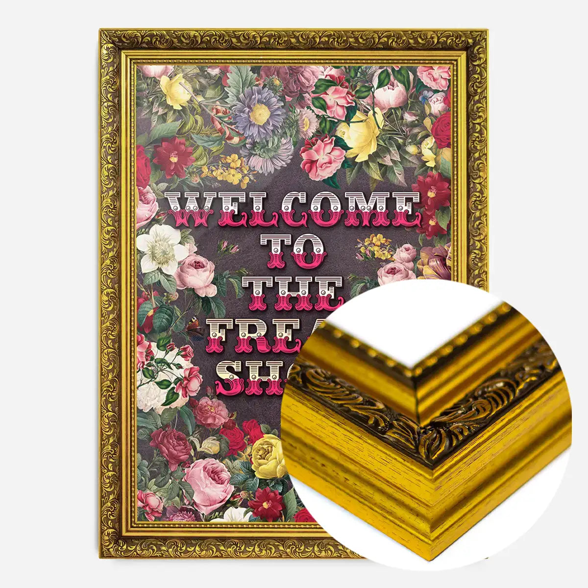 Welcome to the Freakshow Typography Maximalist Print