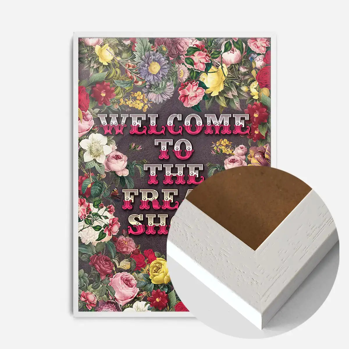 Welcome to the Freakshow Typography Maximalist Print