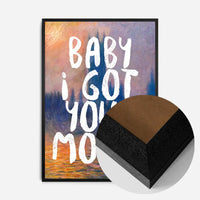 Baby I got your Monet Altered Art Print