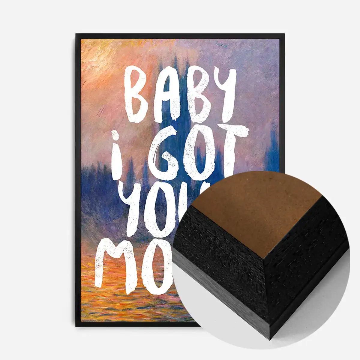 Baby I got your Monet Altered Art Print