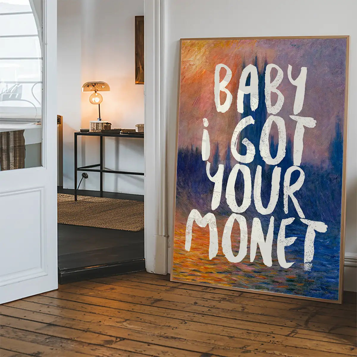 Baby I got your Monet Altered Art Print