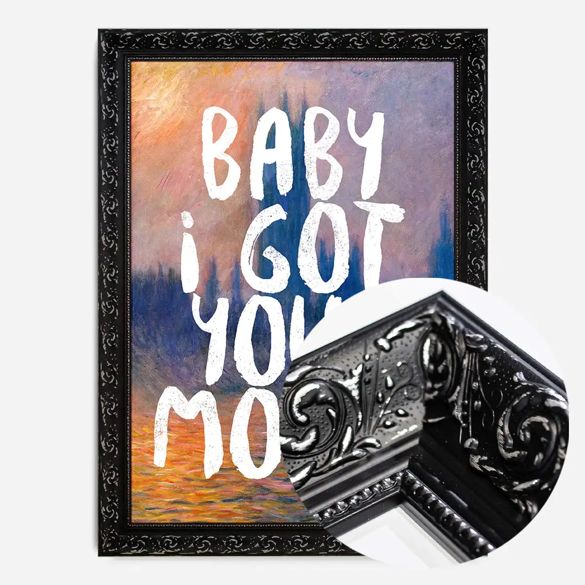 Baby I got your Monet Altered Art Print
