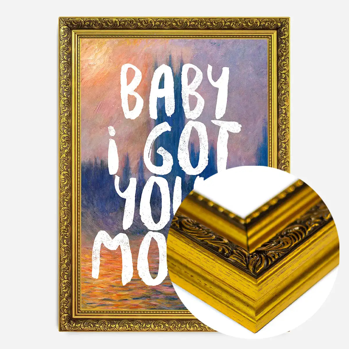 Baby I got your Monet Altered Art Print