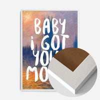 Baby I got your Monet Altered Art Print