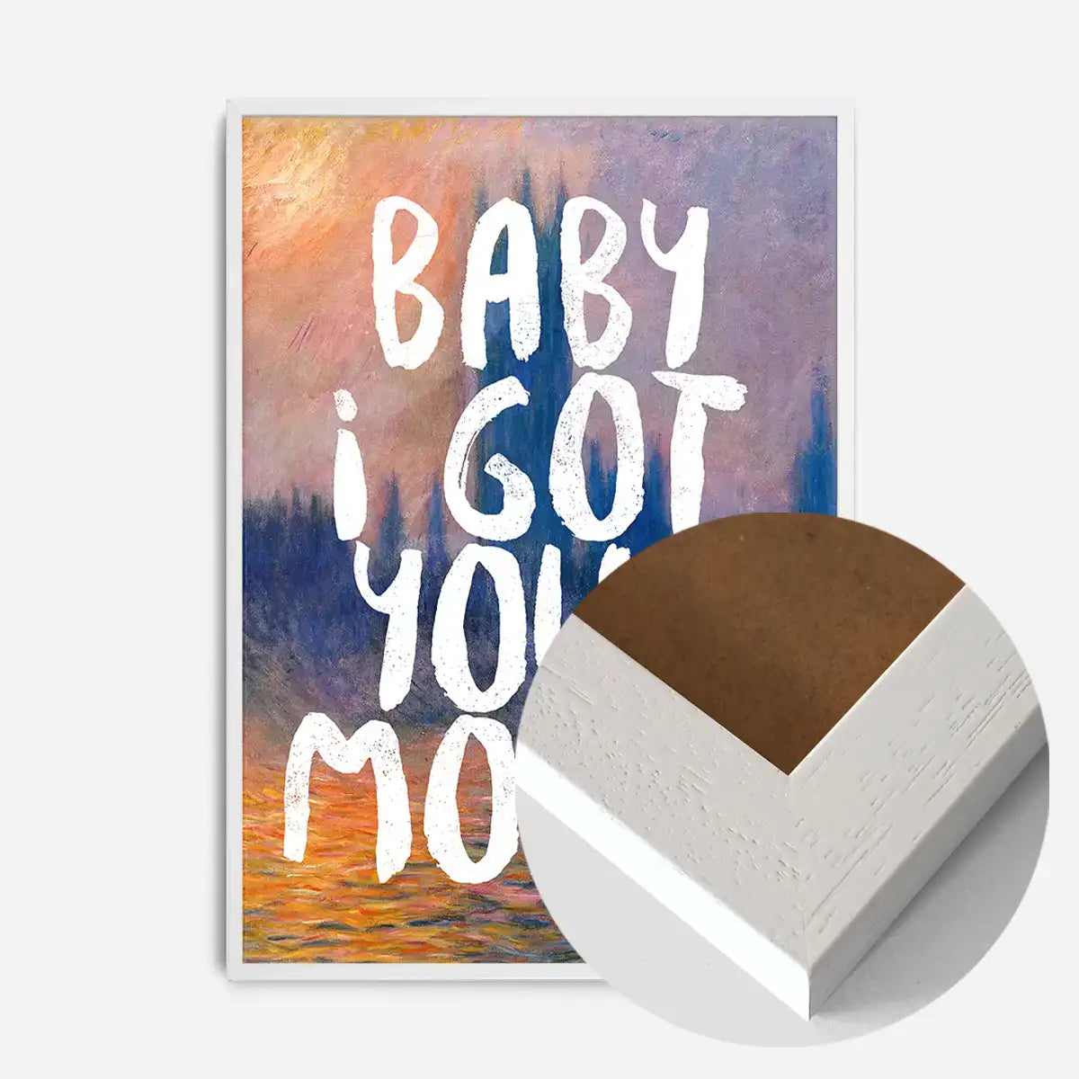 Baby I got your Monet Altered Art Print