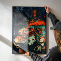 Fruits and lobster Vintage Print by Abraham Mignon