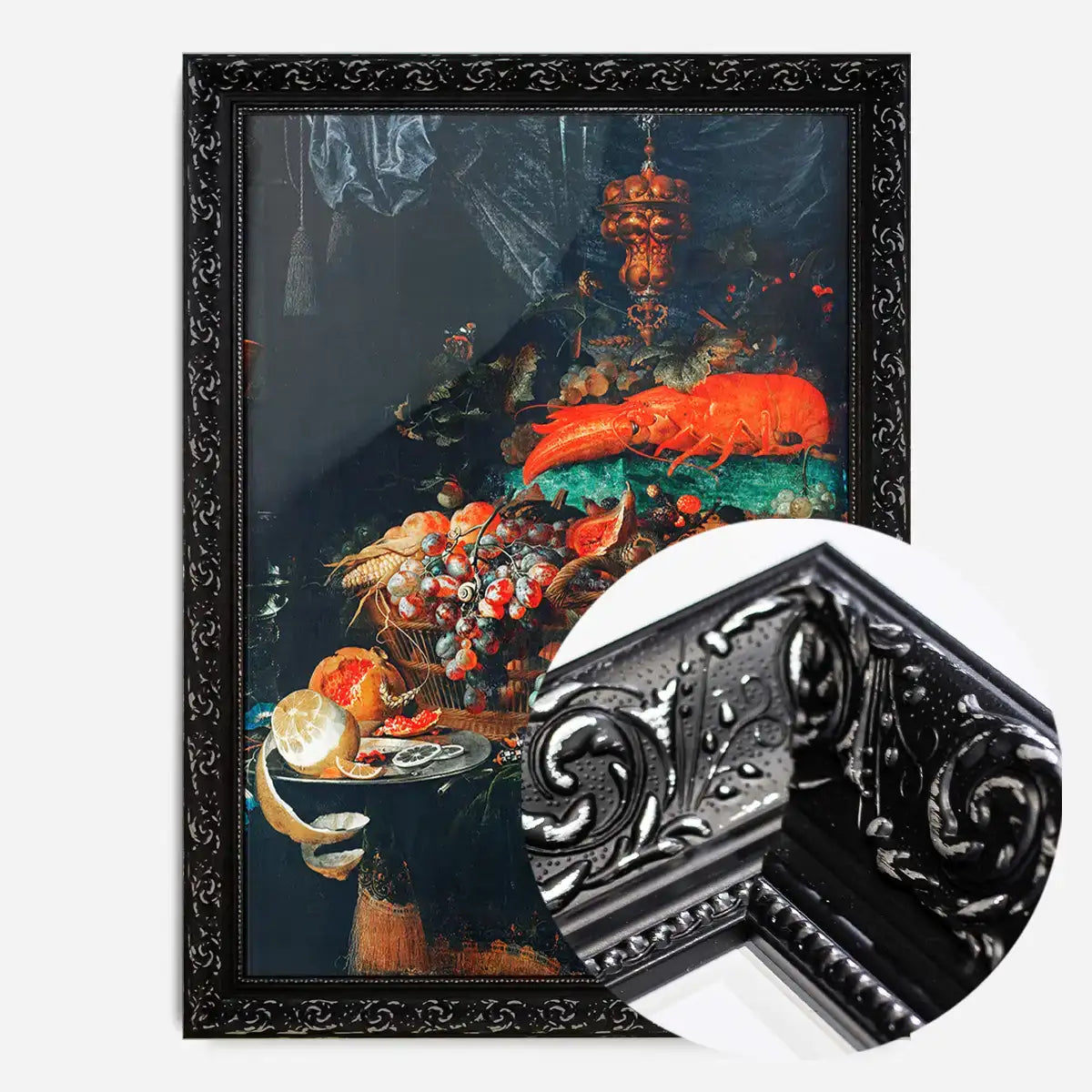 Fruits and lobster Vintage Print by Abraham Mignon