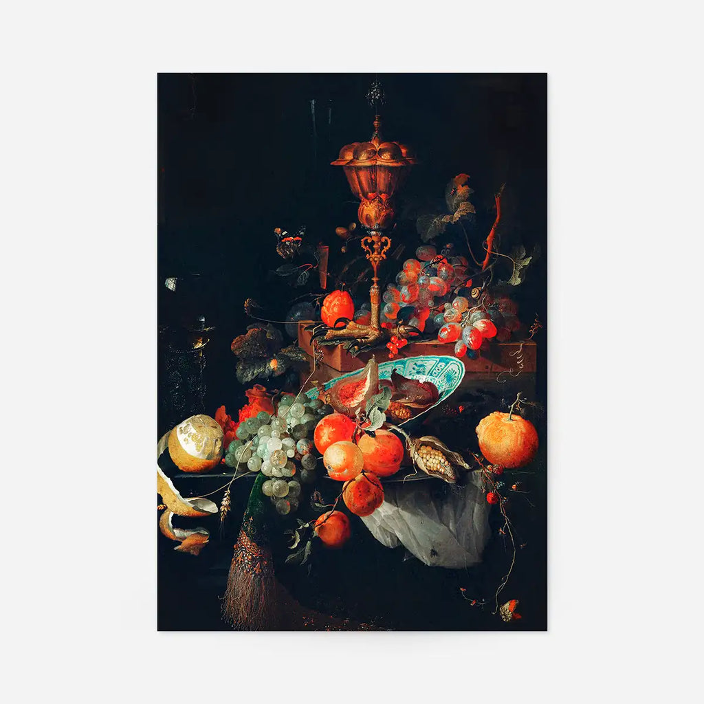 Fruits art Vintage Print Abraham Mignon