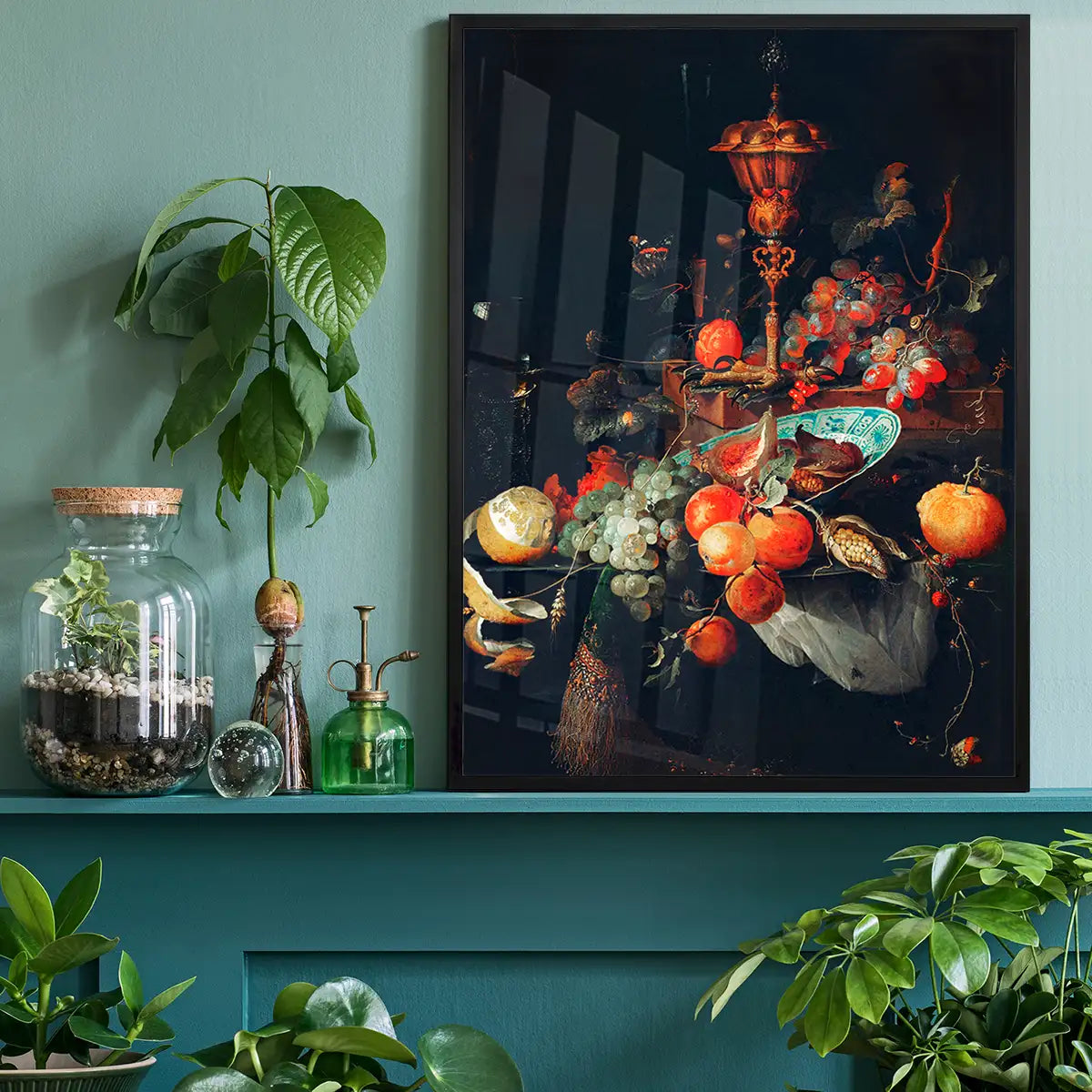 Fruits art Vintage Print by Abraham Mignon