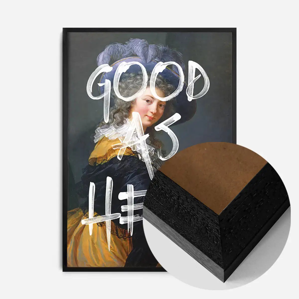 Good As Hell Vintage Portrait Print