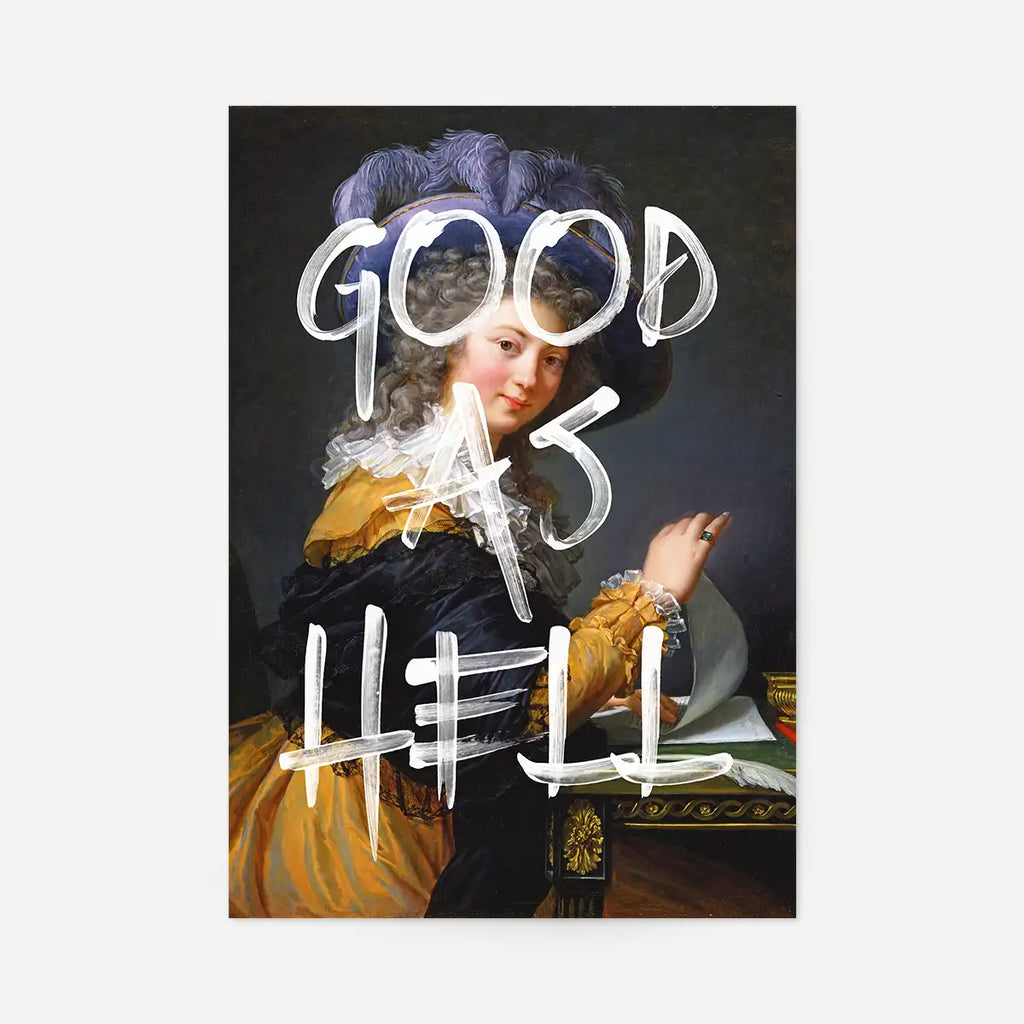 Good As Hell Vintage Portrait Print