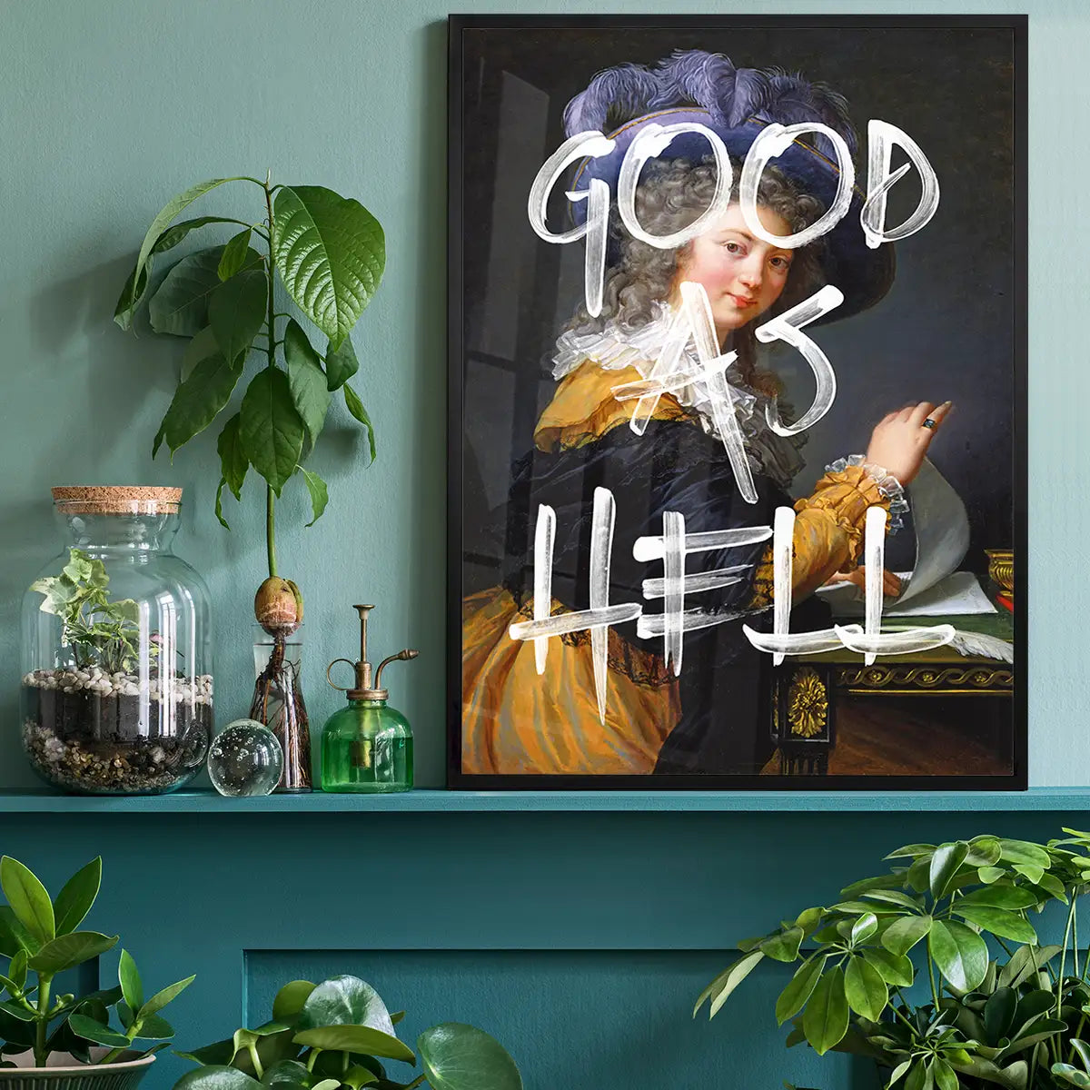 Good As Hell Vintage Portrait Print