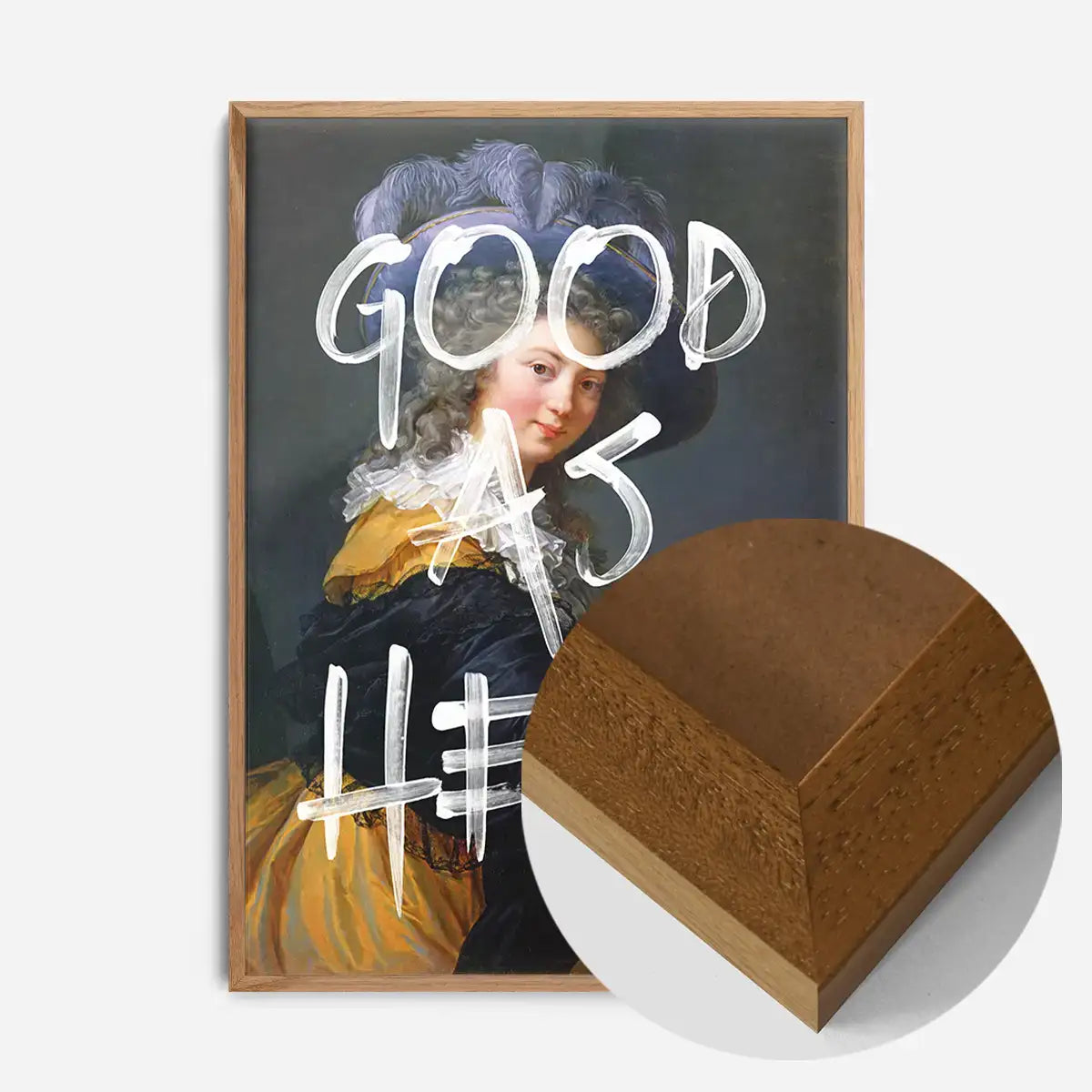 Good As Hell Vintage Portrait Print