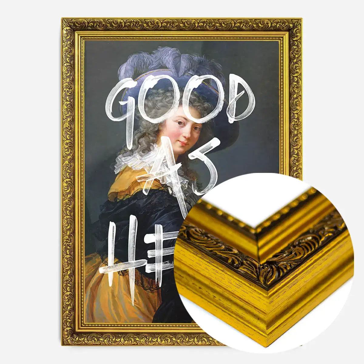 Good As Hell Vintage Portrait Print