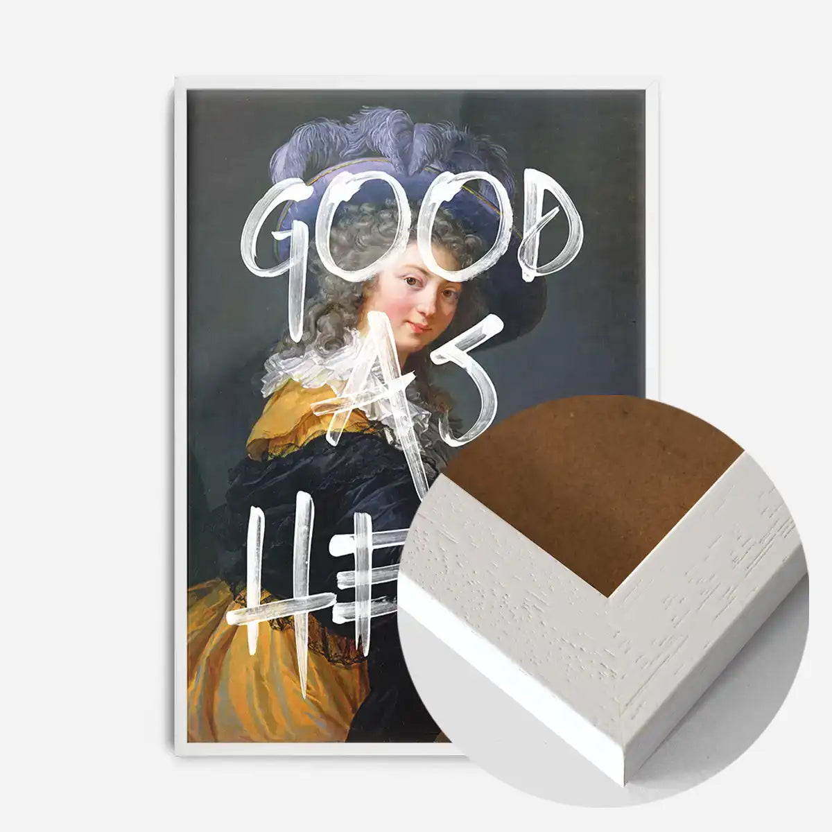 Good As Hell Vintage Portrait Print