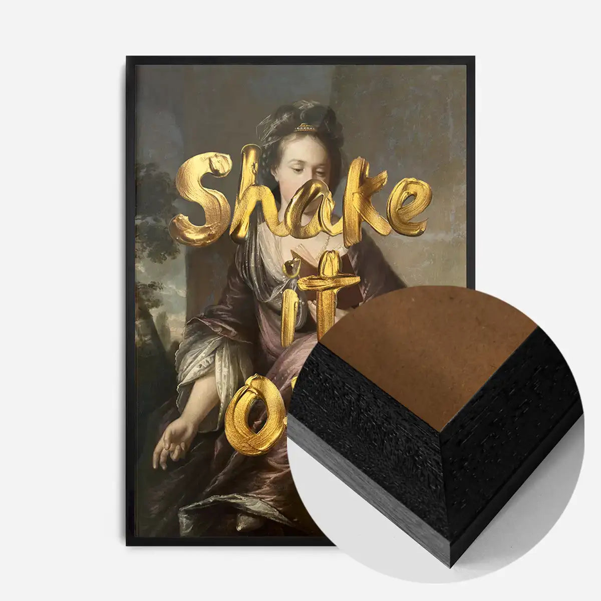 Shake It Off Vintage Portrait Print