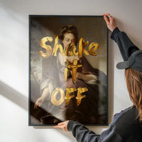 Shake It Off Vintage Portrait Print