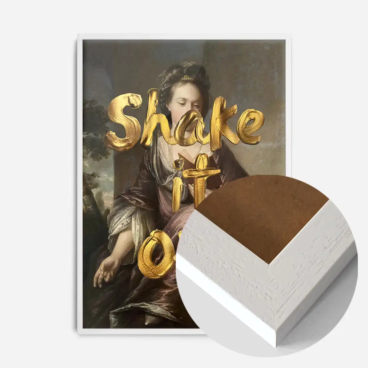Shake It Off Vintage Portrait Print