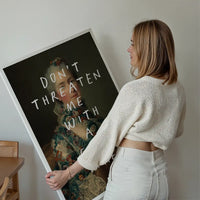 Don't Threaten Me With A Good Time Vintage Portrait Print