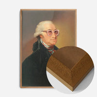 Sparkly Elton Glasses George Washington Portrait Print