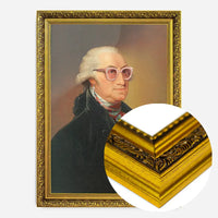 Sparkly Elton Glasses George Washington Portrait Print