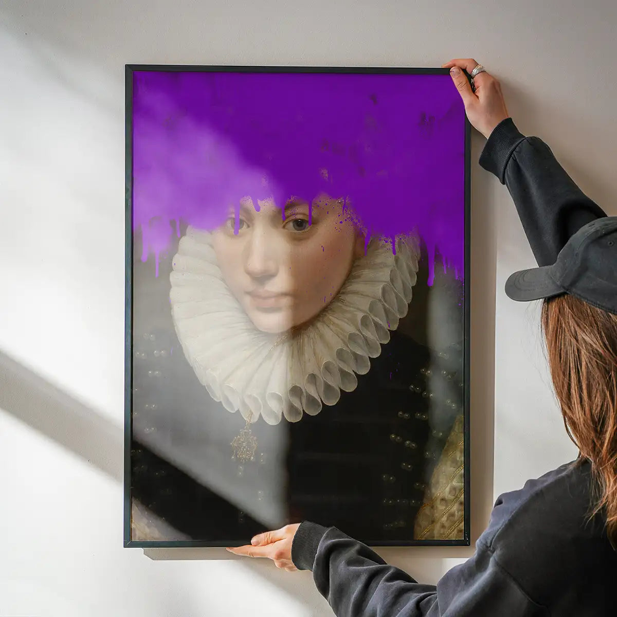 Graffiti Spraypaint Drips Portrait Print