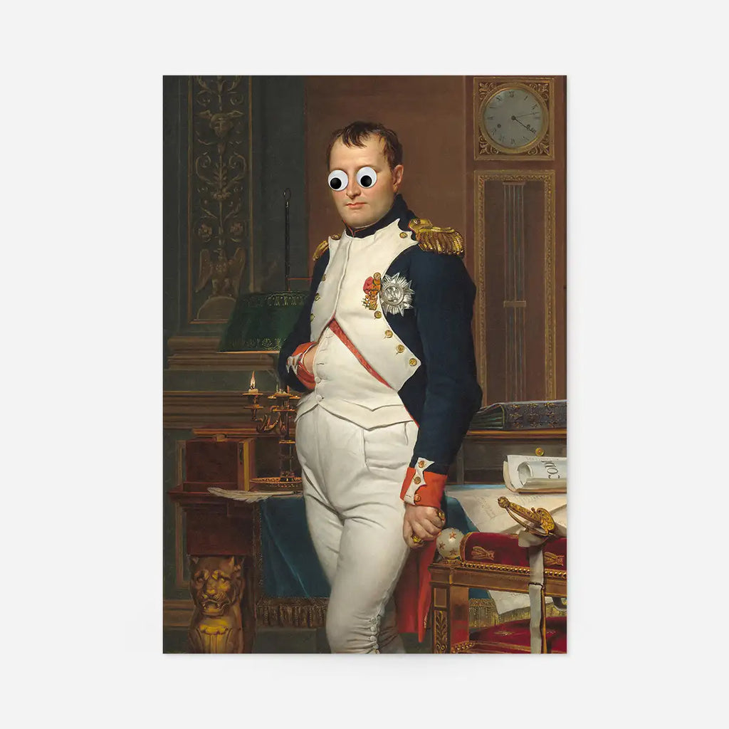 Stick On Wobbly Eyes Napoleon Print