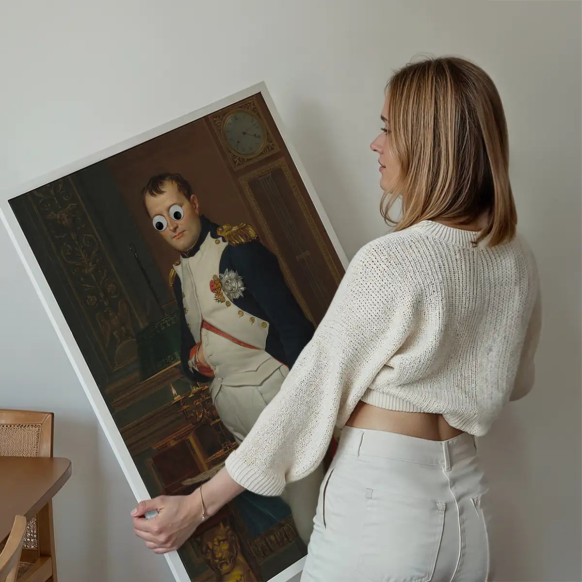 Stick On Wobbly Eyes Napoleon Print