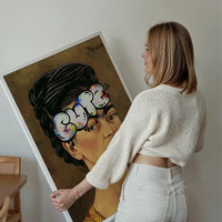Cute Frida Kahlo Graffiti Tag Print