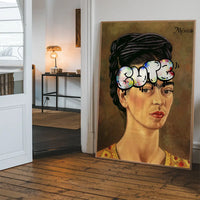 Cute Frida Kahlo Graffiti Tag Print
