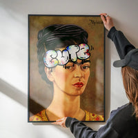 Cute Frida Kahlo Graffiti Tag Print