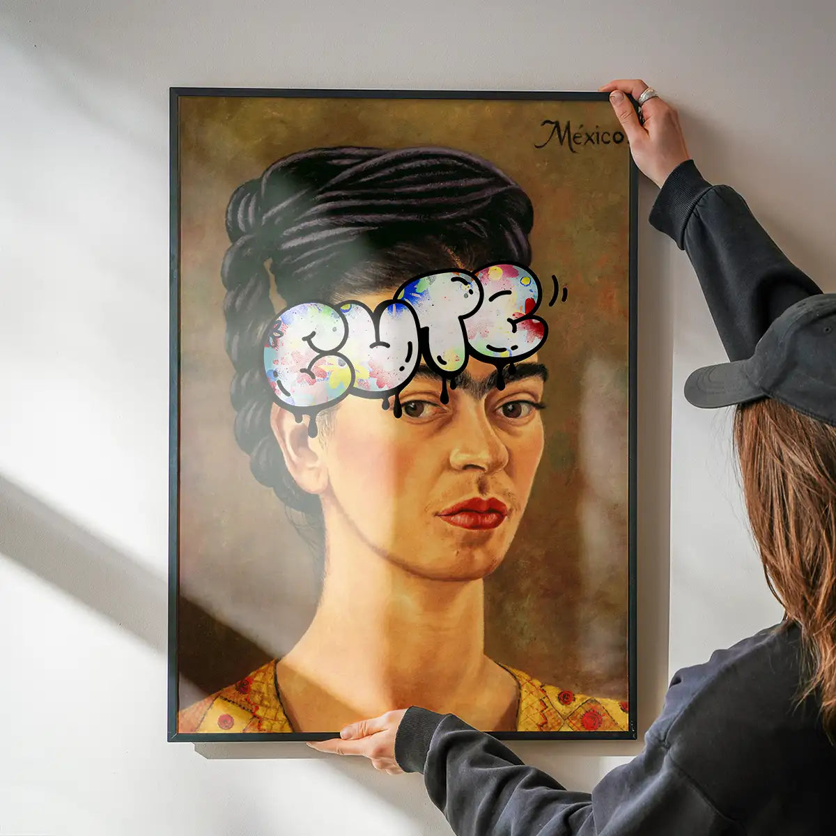 Cute Frida Kahlo Graffiti Tag Print